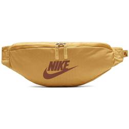 Nike Heritage Waist Pack in Yellow/Wheat Gold Polyester