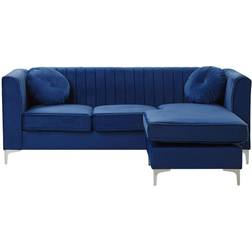 Beliani Timra Blue Sofa 220cm 3 personers