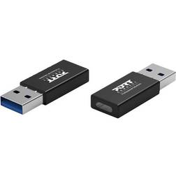 PORT Designs USB-C adapter USB Type A pin USB-C