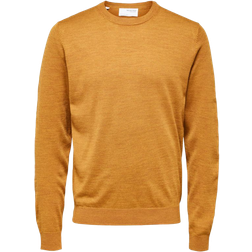 Selected Town Knit Sweater - khaki/Wood Thrush
