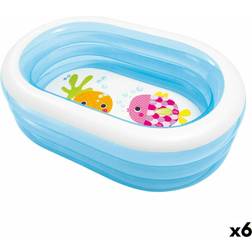 Intex Oppustelig Pool til Børn 230 L Blå Hvid Oval 163 x 46 x 107 cm 6 enheder