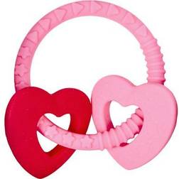 Coppenrath Die Spiegelburg Teething Ring Light Pink 2 Hearts Baby Charms Legetøj