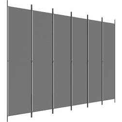 vidaXL 6-panels stof Rumdeler