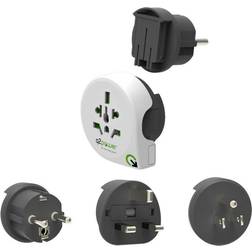 q2power Qplux World 3in1 Rejseadapter