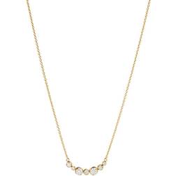 Georg Jensen Signature Necklace - Gold/Diamonds