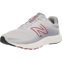 New Balance Men's 520v8 in Grey/Gris/Red/rouge Synthetic
