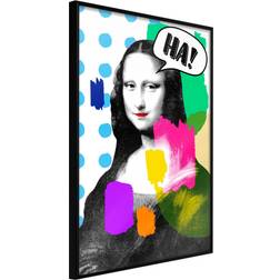 Artgeist med ramme Mona Lisa's Laughter Plakat