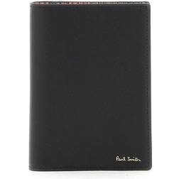 Paul Smith Black Signature Stripe Interior Passport Holder - 79 Blacks