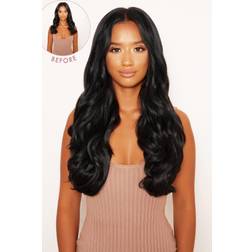 Lullabellz Thick Curly Clip In Hair Extensions 20 inch Natural Black