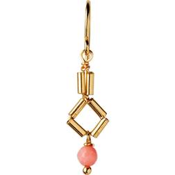 Stine A Jewelry Petit care red coral ørering Forgyldt