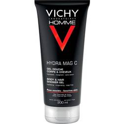 Vichy Homme Invigorating Hydra Mag-C Shower Gel 200ml