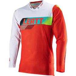 LEATT Ultraweld Contrast Motocross Jersey, white-red, XL, white-red