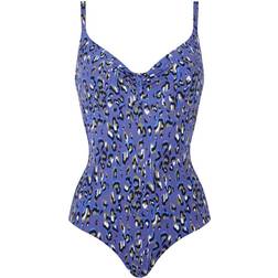 Chantelle EOS Underwire Swimsuit - Blue Pattern