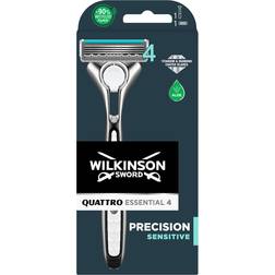 Wilkinson Sword Titanium Barberskraber Quattro Essential 4 Precision Sensitive