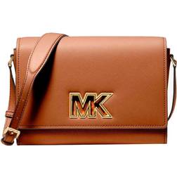 Michael Kors Mimi Medium Leather Messenger Bag - Luggage