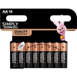 Duracell Simply AA alkaline batterier 16-pk