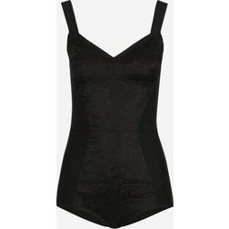 Dolce & Gabbana Bodysuit T-Shirt Black IT38/XS-XS