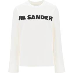 Jil Sander Womens Logo-print Relaxed-fit Cotton-jersey T-shirt