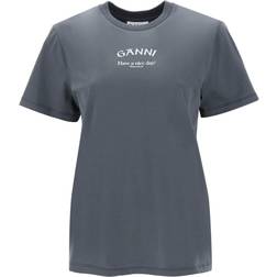 Ganni Basic Jersey Relaxed T-shirt Volcanic Ash