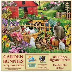 Sunsout Garden Bunnies XL 500 Pieces