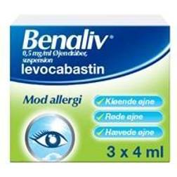 Benaliv 0,5 mg/ml 12 Øjendråber, suspension