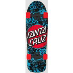 Santa Cruz Distress Shaped 9.7" Skateboard Uni black/blue