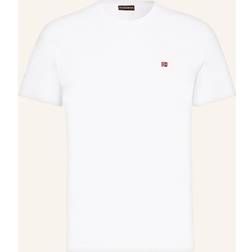 Napapijri Salis Hvid t-shirt med småt logo HVID