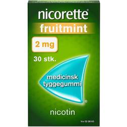 Nicorette Fruitmint 2mg 30 stk Tyggegummi