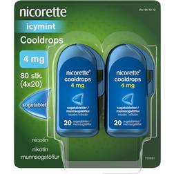 Nicorette Cooldrops Duo 4mg 80 stk Sugetablet