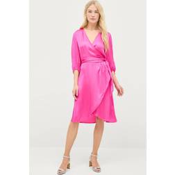 Soaked in Luxury Slå-om kjole slEline Wrap Dress Rosa