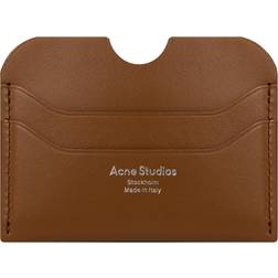 Acne Studios Camel Brown Elma Large Leather Card Holder 1