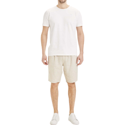 Knowledge Cotton Apparel Fig Loose Linen Shorts - Light Feather Grey