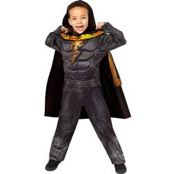 Amscan 9915111 – Kinder-Kostüm, offizielles Lizenzprodukt, DC Comics, schwarz, Adam, Jungen, Alter: 4–6 Jahre