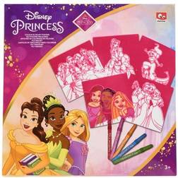 Disney Princess filtkunst 5 stk med filt tusser