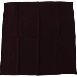 Dolce & Gabbana Brown Silk Blend Square Wrap Handkerchief Mens Scarf One