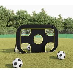 vidaXL Fodboldnet med målhuller 120x80x80 polyester