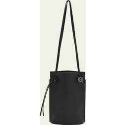 Loewe Dice Pocket Leather Shoulder Bag BLACK