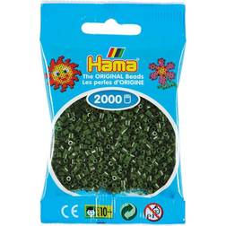 Hama Mini, perler, 2.000 stk. Skovgrøn 102