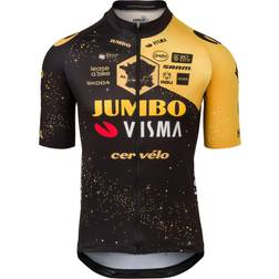 AGU Jumbo Visma TDF 2023 Replica Cycling Jersey Men - Yellow/Black