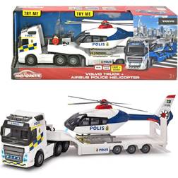Major Volvo Truck + Airbus Police Helicopter