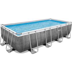 Bestway Power Steel Rectangular Pool Set 4.88x2.44x1.22m