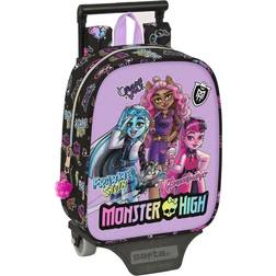 Monster High Skolerygsæk med Hjul Creep Sort 22 x 27 x 10 cm
