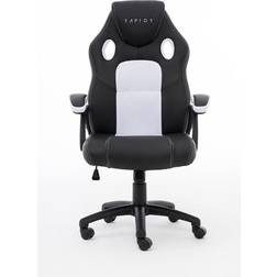 Raptor Gaming Chair GS-40 Compact, PU Fabric, Black/White