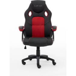 Raptor Gaming Chair GS-40 Compact, PU Fabric, Black/Red