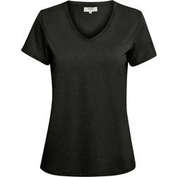 Cream Women's Naia T-Shirt - Pitch Black