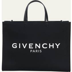 Givenchy Womens Black G Medium Canvas Tote bag One Size