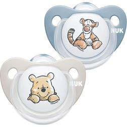Nuk Baby Dummy Silicone Soothers Dummies Winnie The Pooh 6-18m