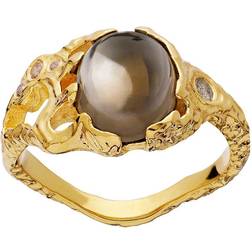 Maanesten Gaia Earth Ring - Gold/Quartz/Labradorite/Transparent