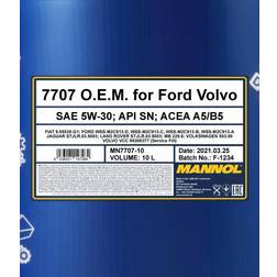 Mannol 10L FORD 5w30 Fully Synthetic Engine Motor Oil