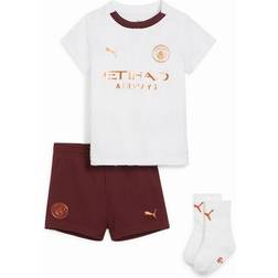 Puma Manchester City FC 2023/24 Away Kit Children, White 1-2Y